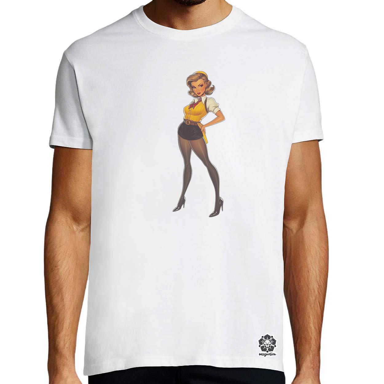 Pin-up girl v15 egyedi póló 