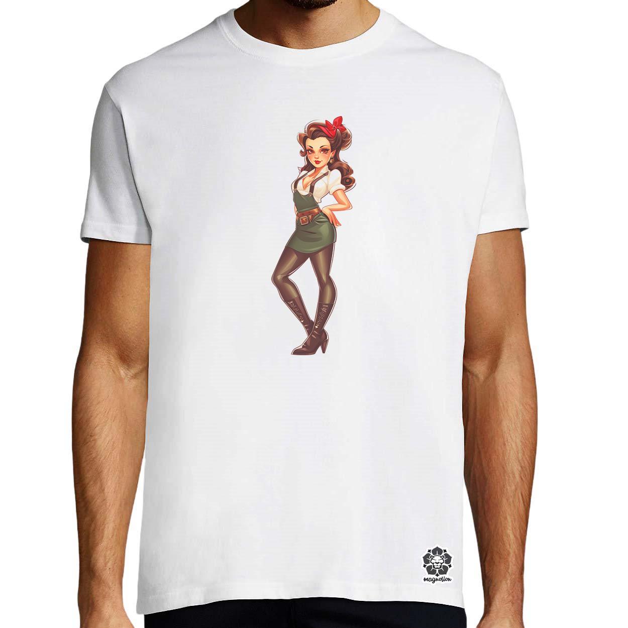 Pin-up girl v2 egyedi póló 