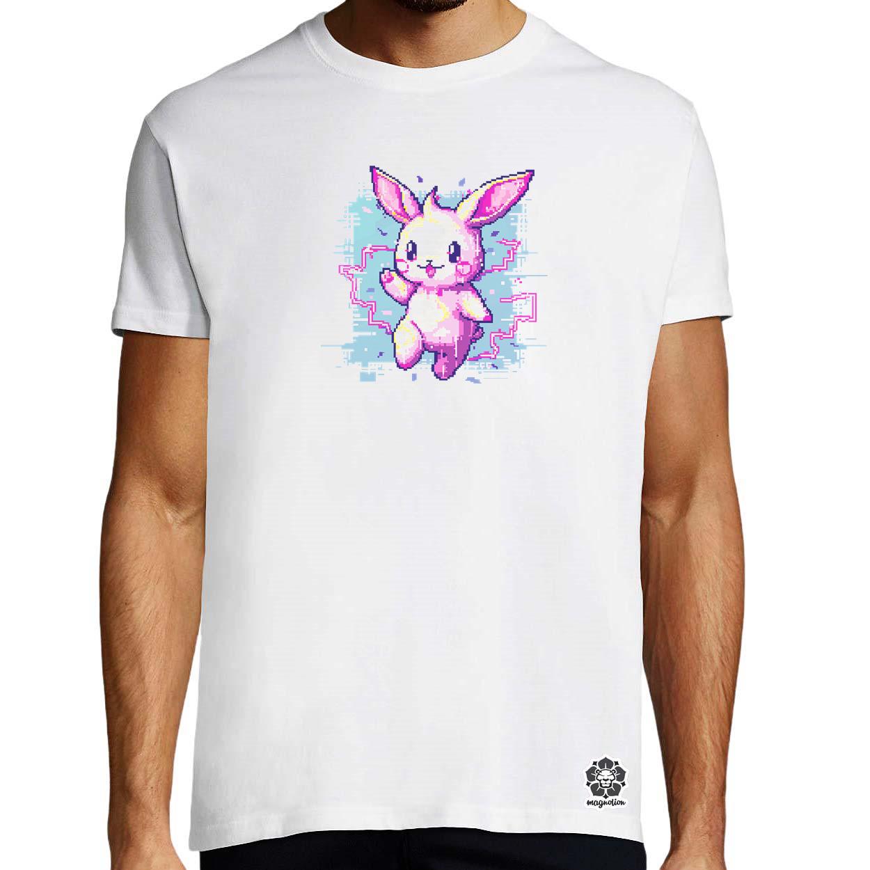 Pixelart kawaii nyuszi v1 egyedi póló 