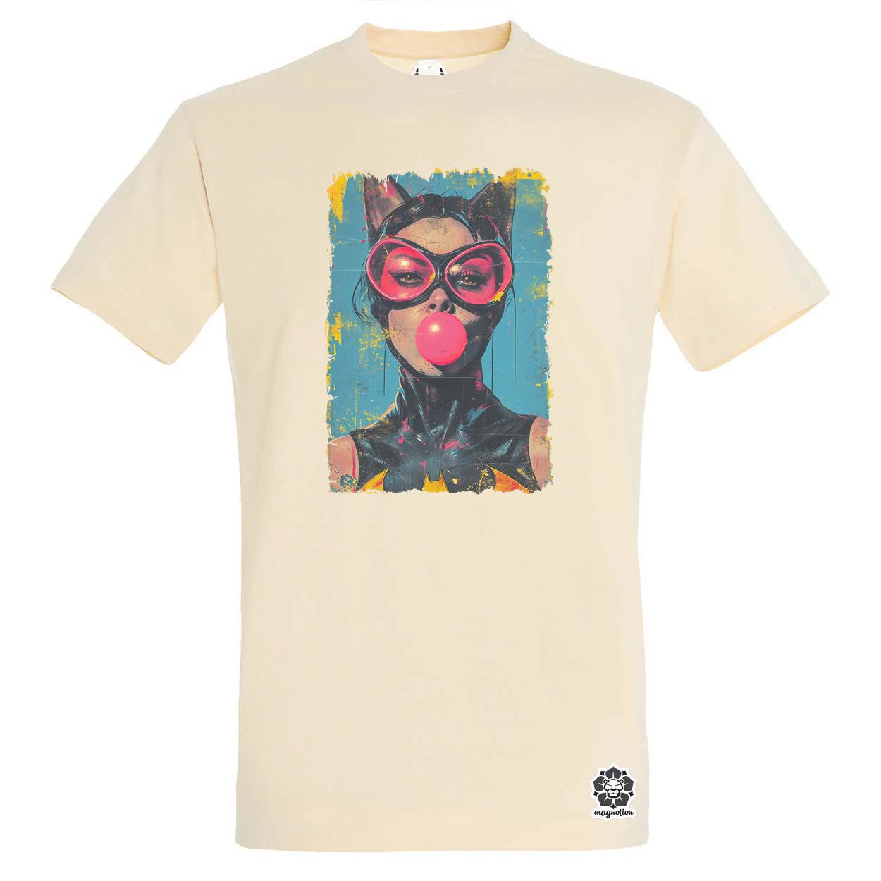 Popart macskanő v1 egyedi póló 