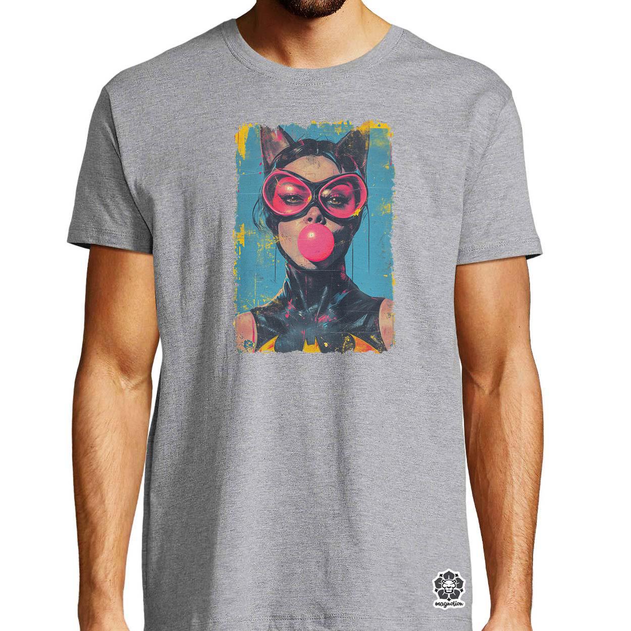 Popart macskanő v1 egyedi póló 