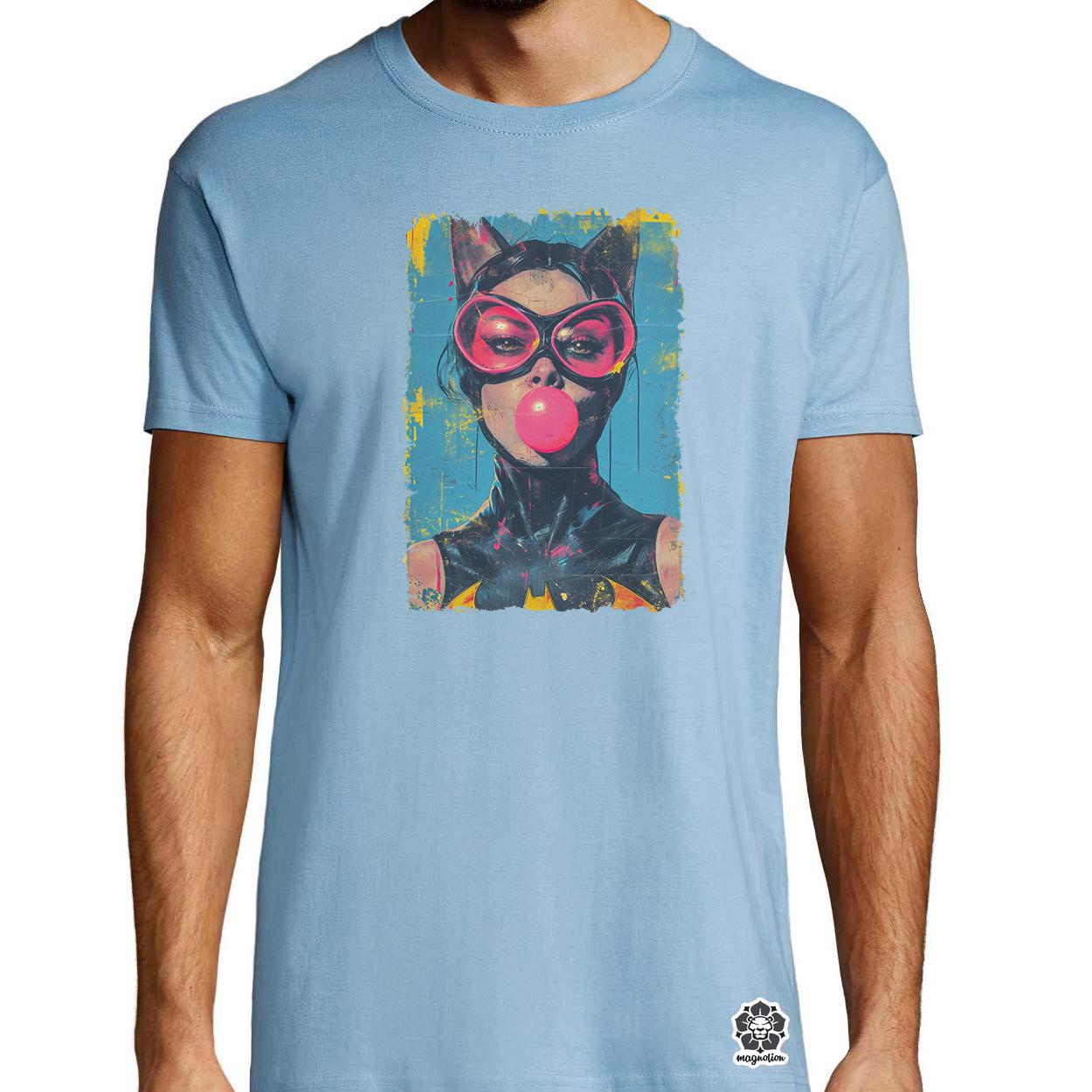 Popart macskanő v1 egyedi póló 