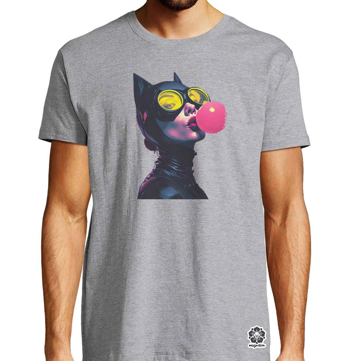 Popart macskanő v4 egyedi póló 