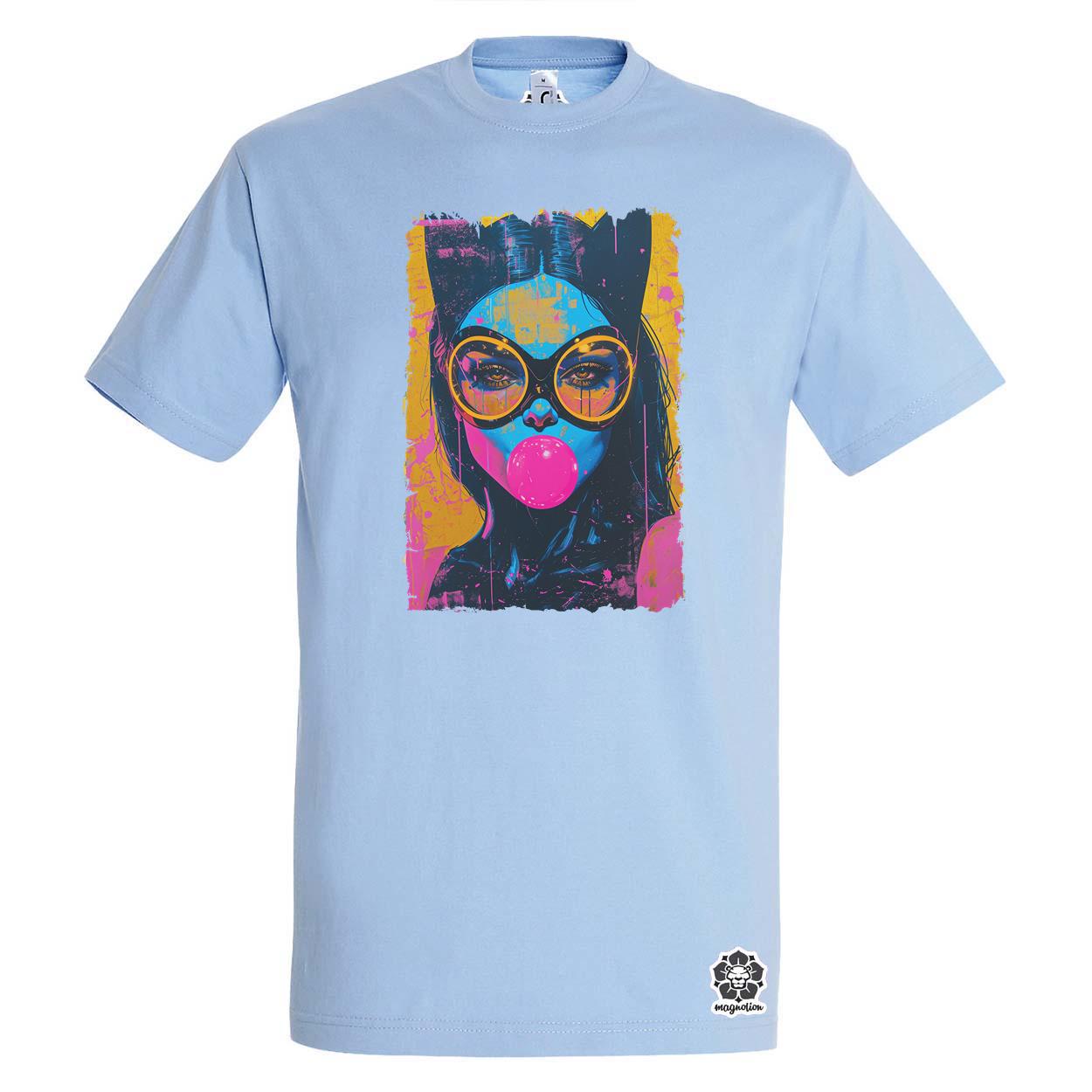 Popart macskanő v5 egyedi póló 
