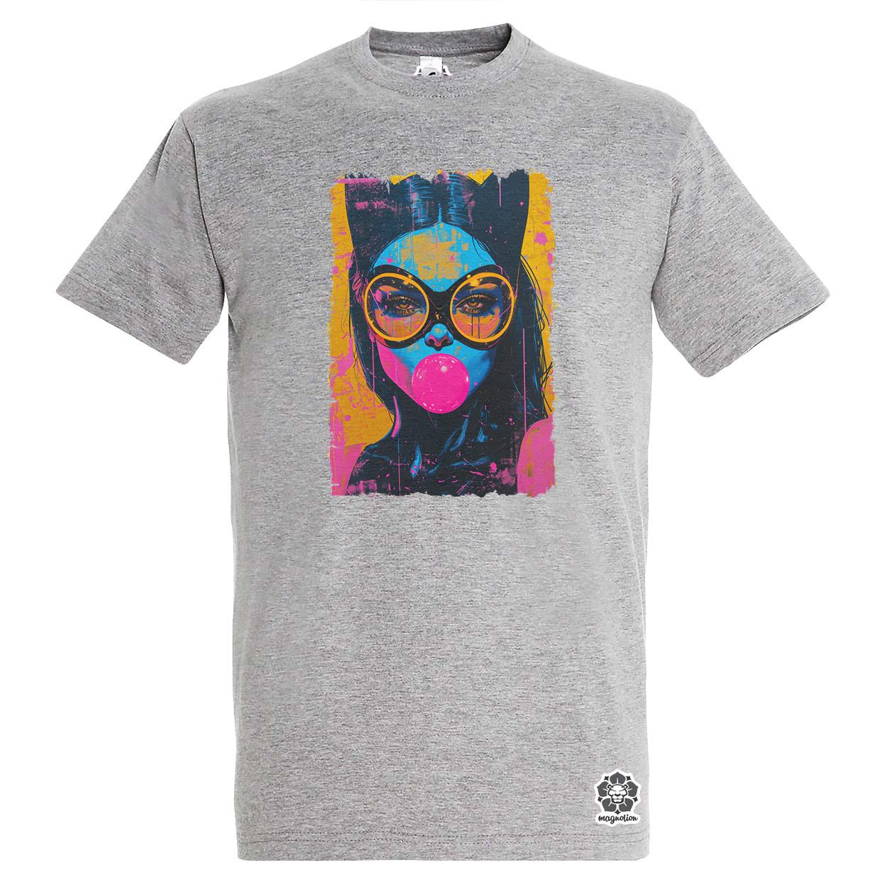 Popart macskanő v5 egyedi póló 