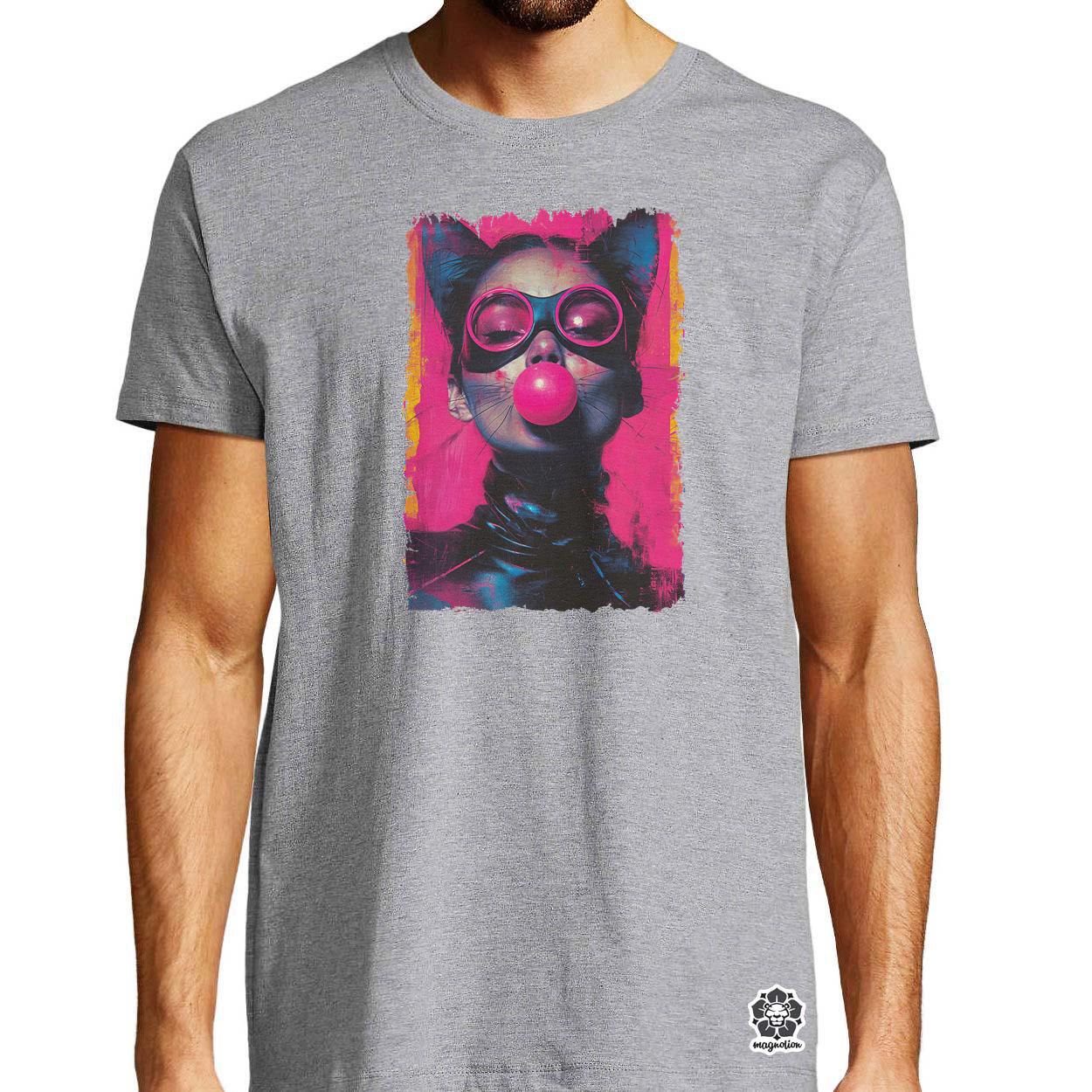 Popart macskanő v7 egyedi póló 
