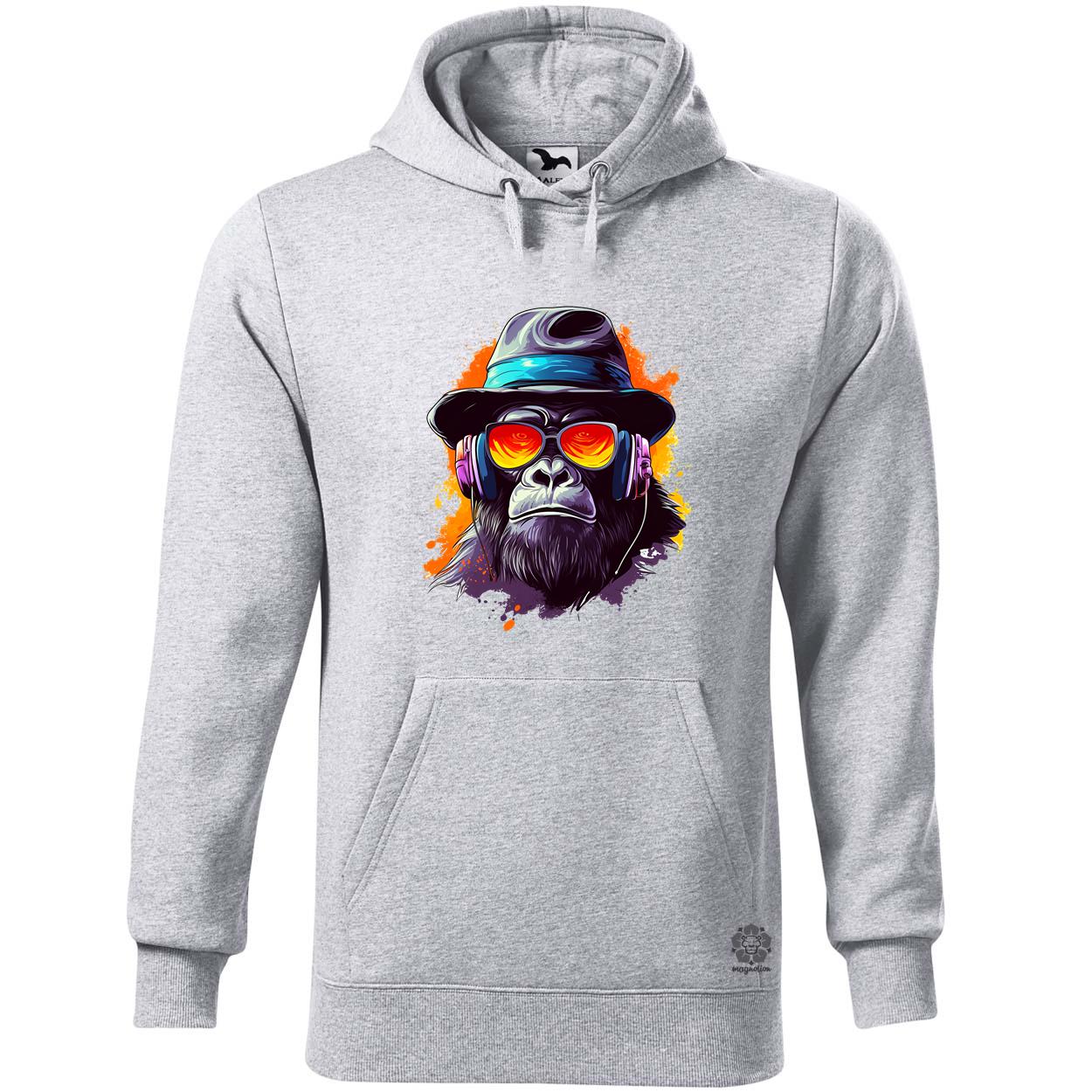 Gorilla zenét hallgat v10 egyedi  pulóver 