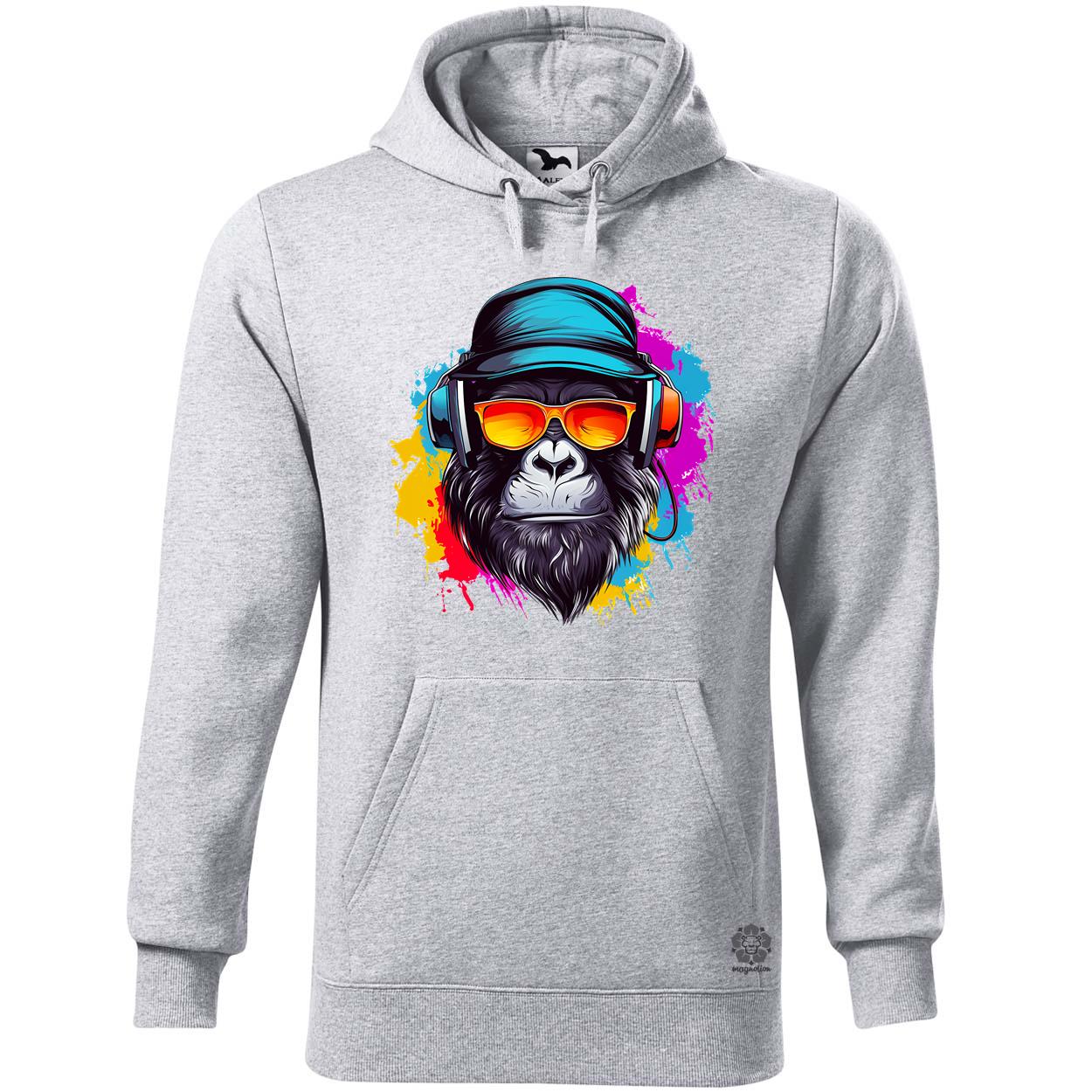 Gorilla zenét hallgat v3 egyedi  pulóver 