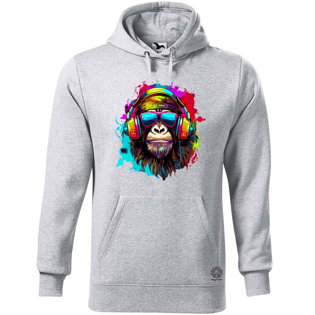 Gorilla zenét hallgat v4 egyedi  pulóver 
