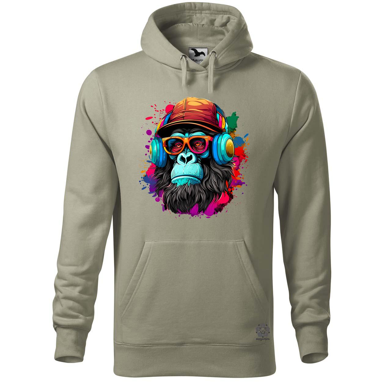 Gorilla zenét hallgat v7 egyedi  pulóver 