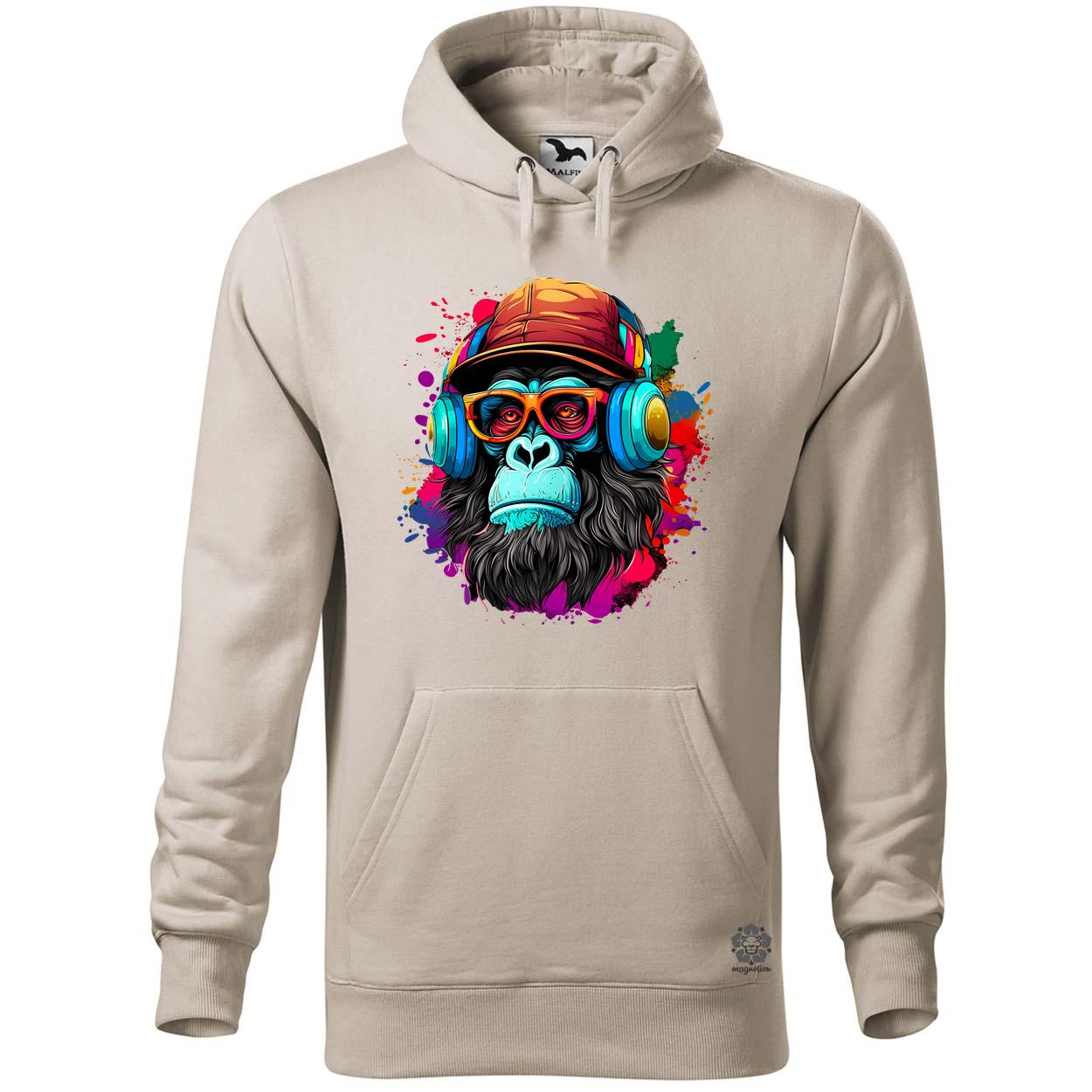 Gorilla zenét hallgat v7 egyedi  pulóver 