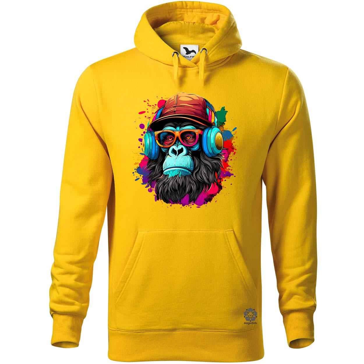 Gorilla zenét hallgat v7 egyedi  pulóver 