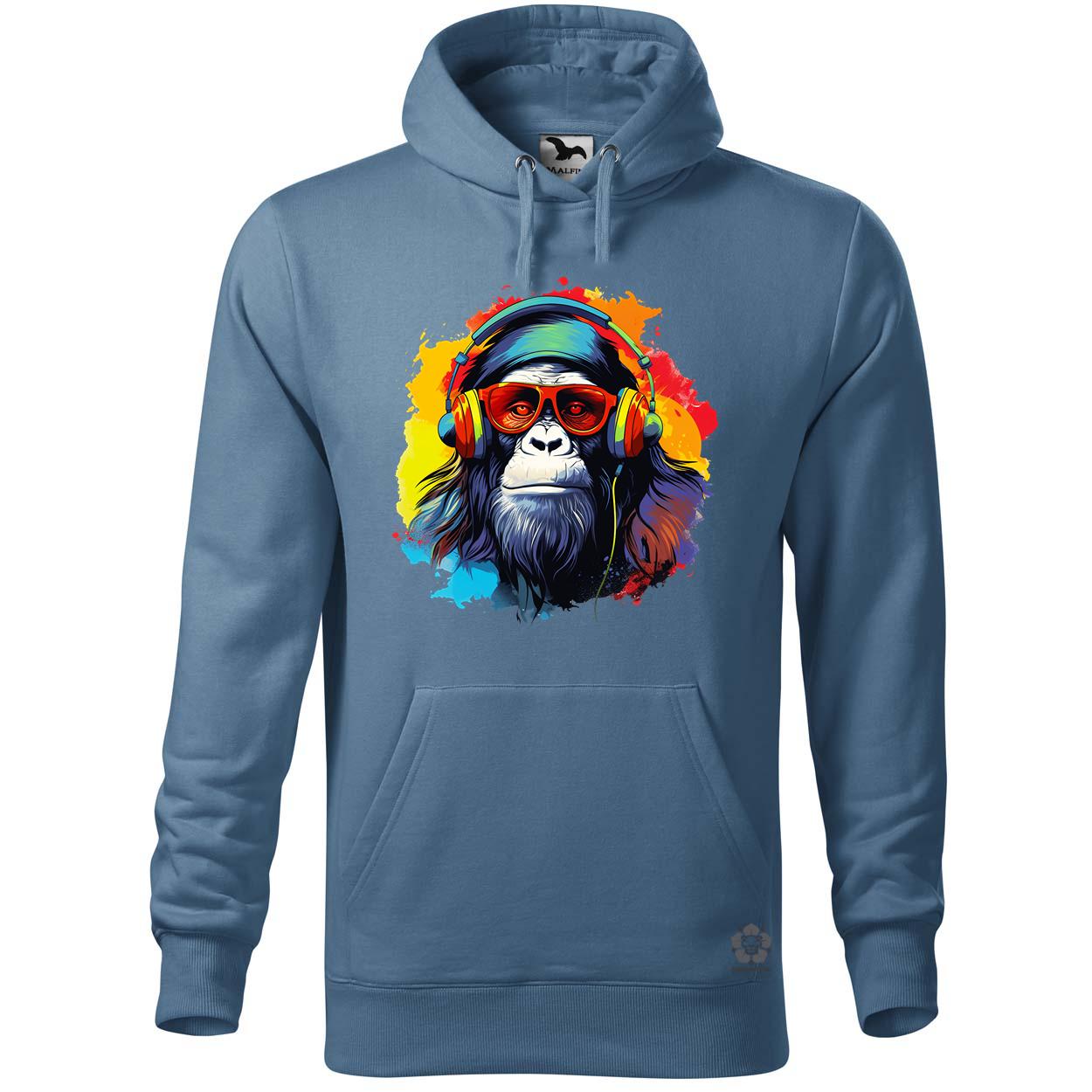 Gorilla zenét hallgat v8 egyedi  pulóver 