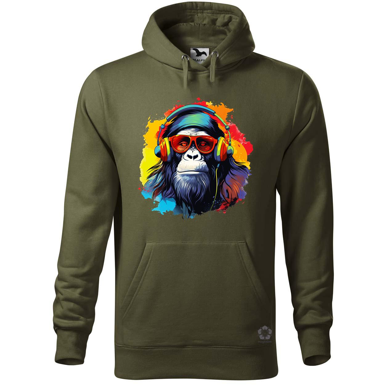 Gorilla zenét hallgat v8 egyedi  pulóver 