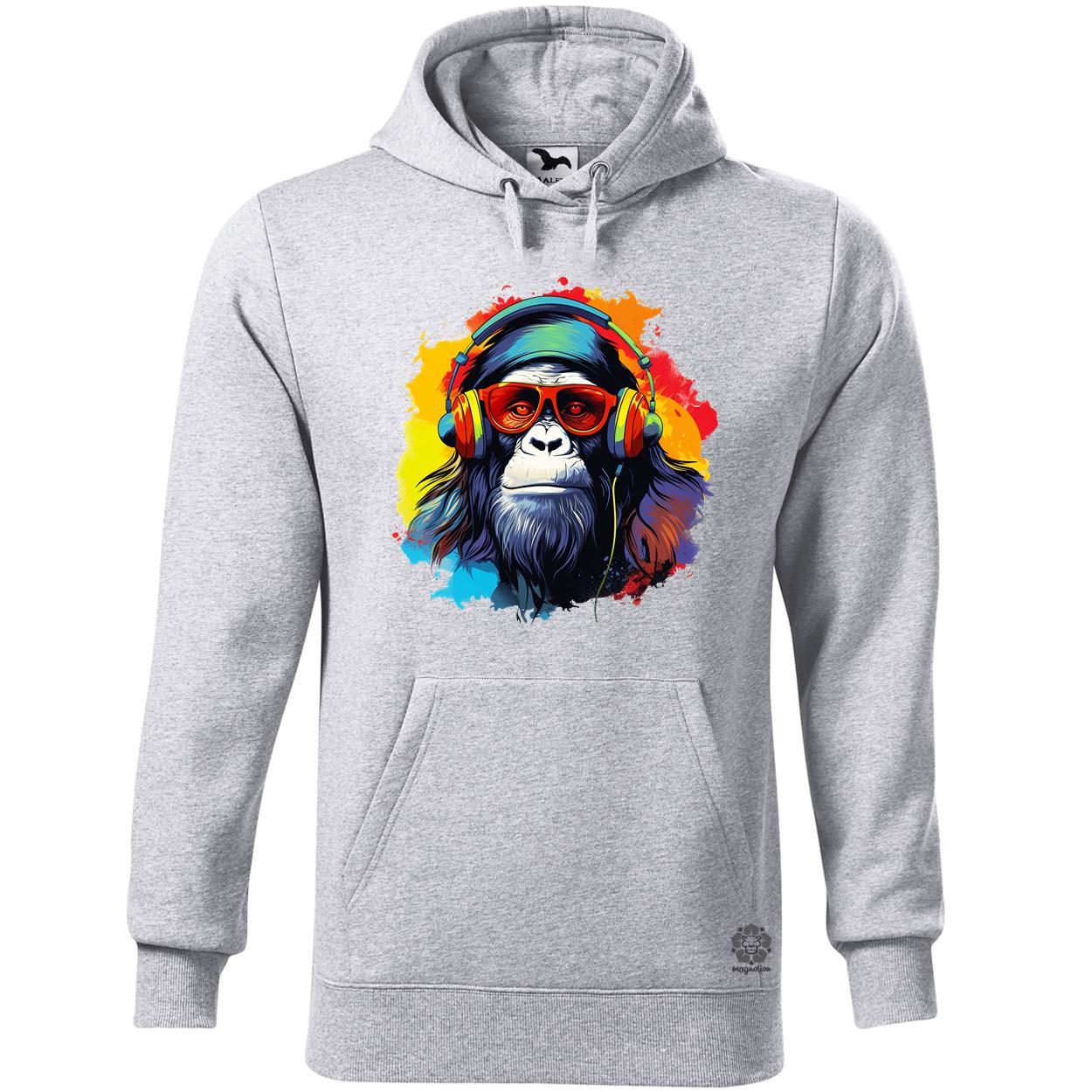 Gorilla zenét hallgat v8 egyedi  pulóver 