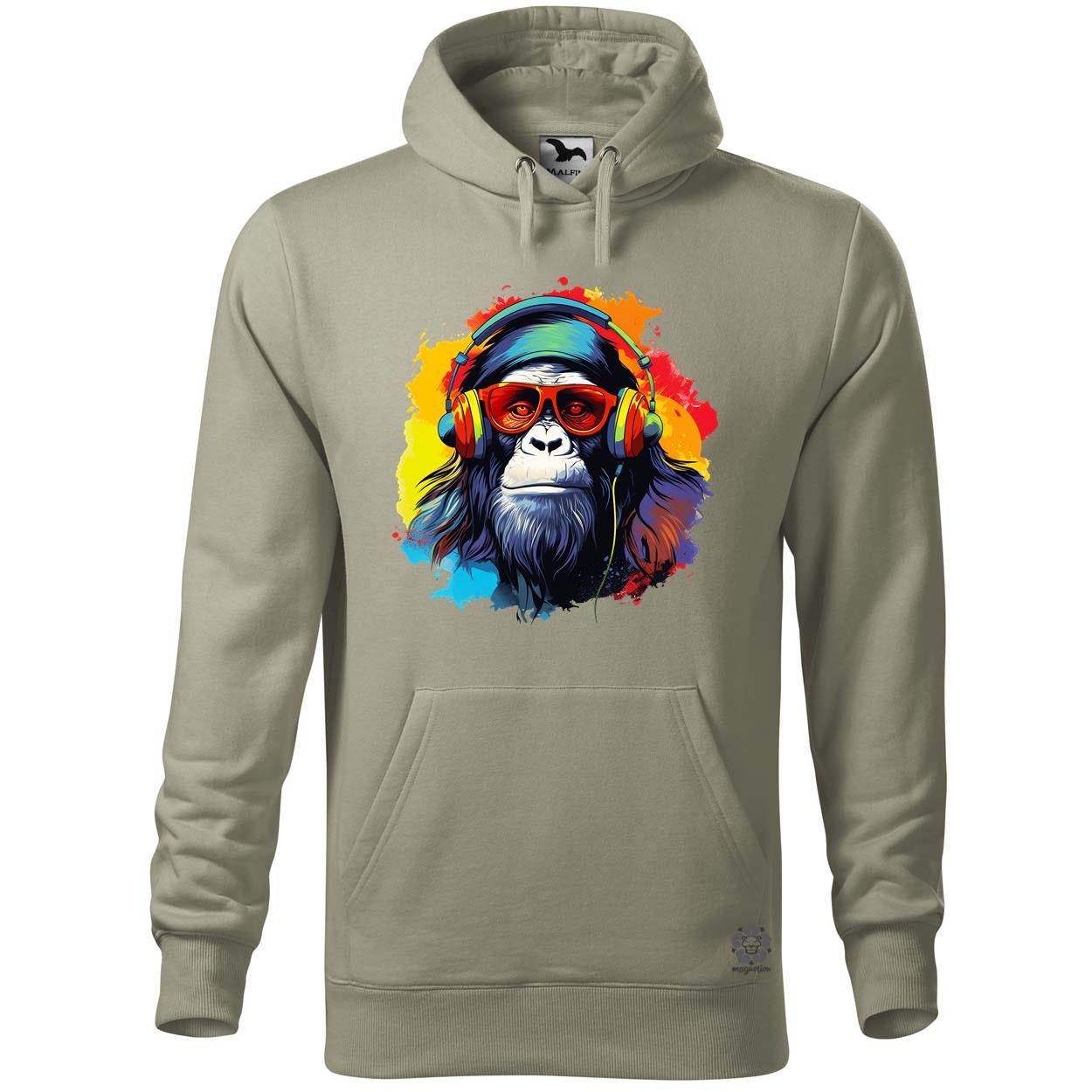 Gorilla zenét hallgat v8 egyedi  pulóver 