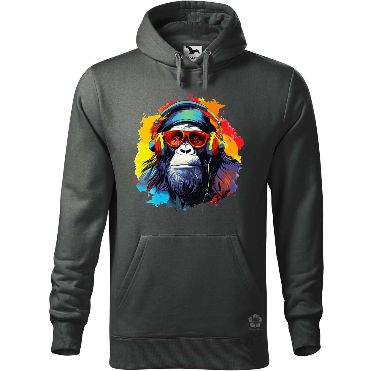 Gorilla zenét hallgat v8 egyedi  pulóver 