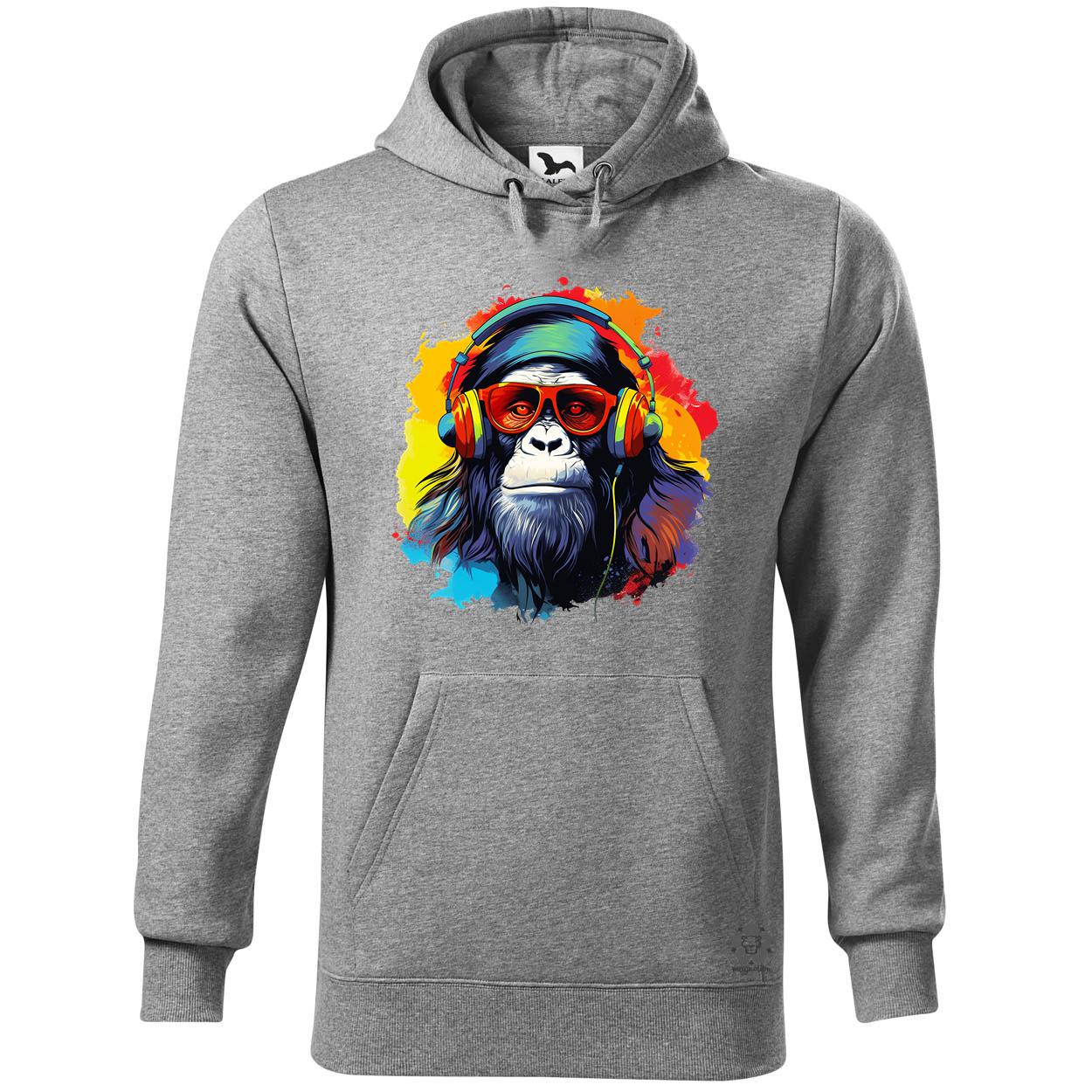 Gorilla zenét hallgat v8 egyedi  pulóver 