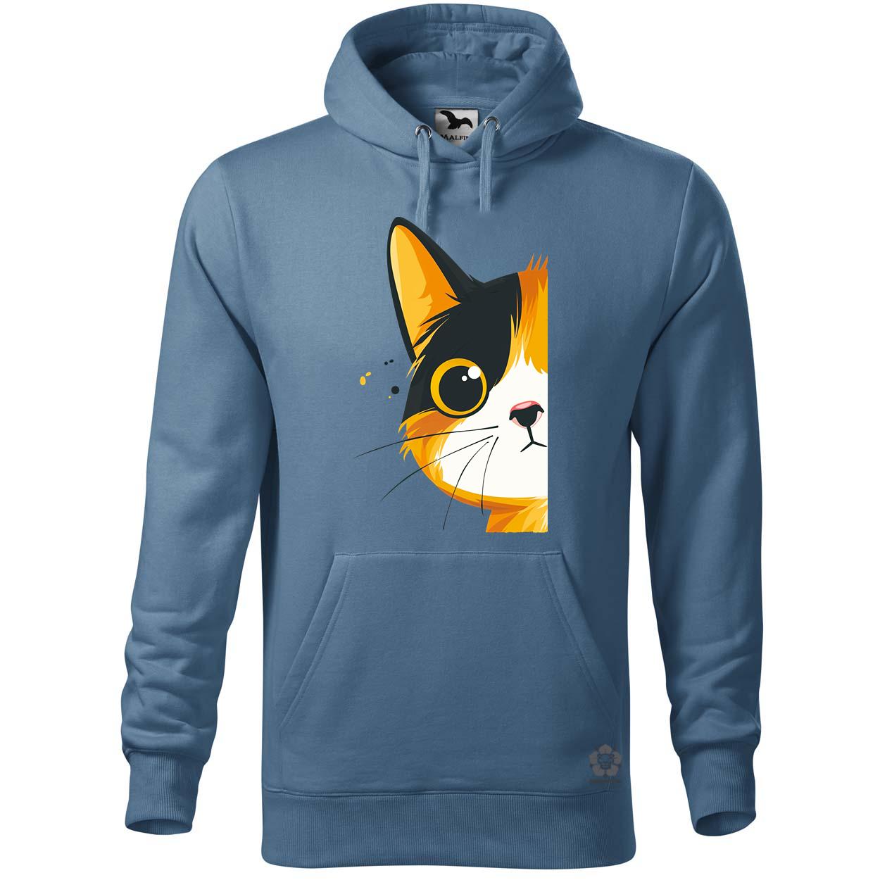 Macska kukucskál v4 egyedi  pulóver 