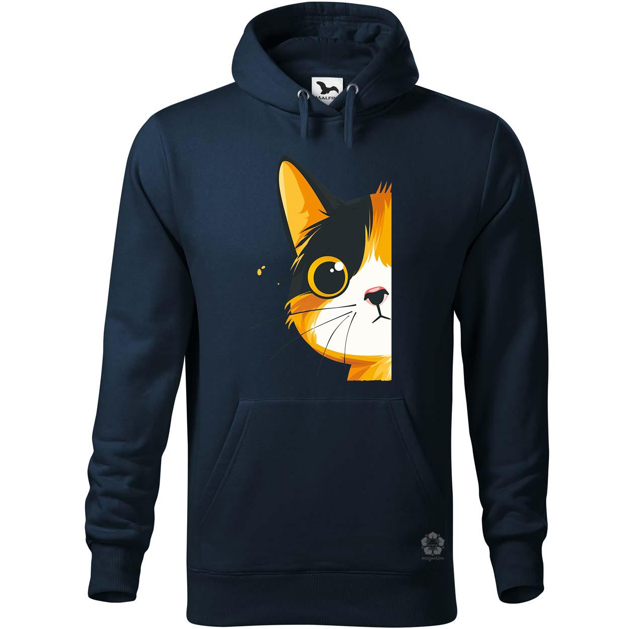 Macska kukucskál v4 egyedi  pulóver 