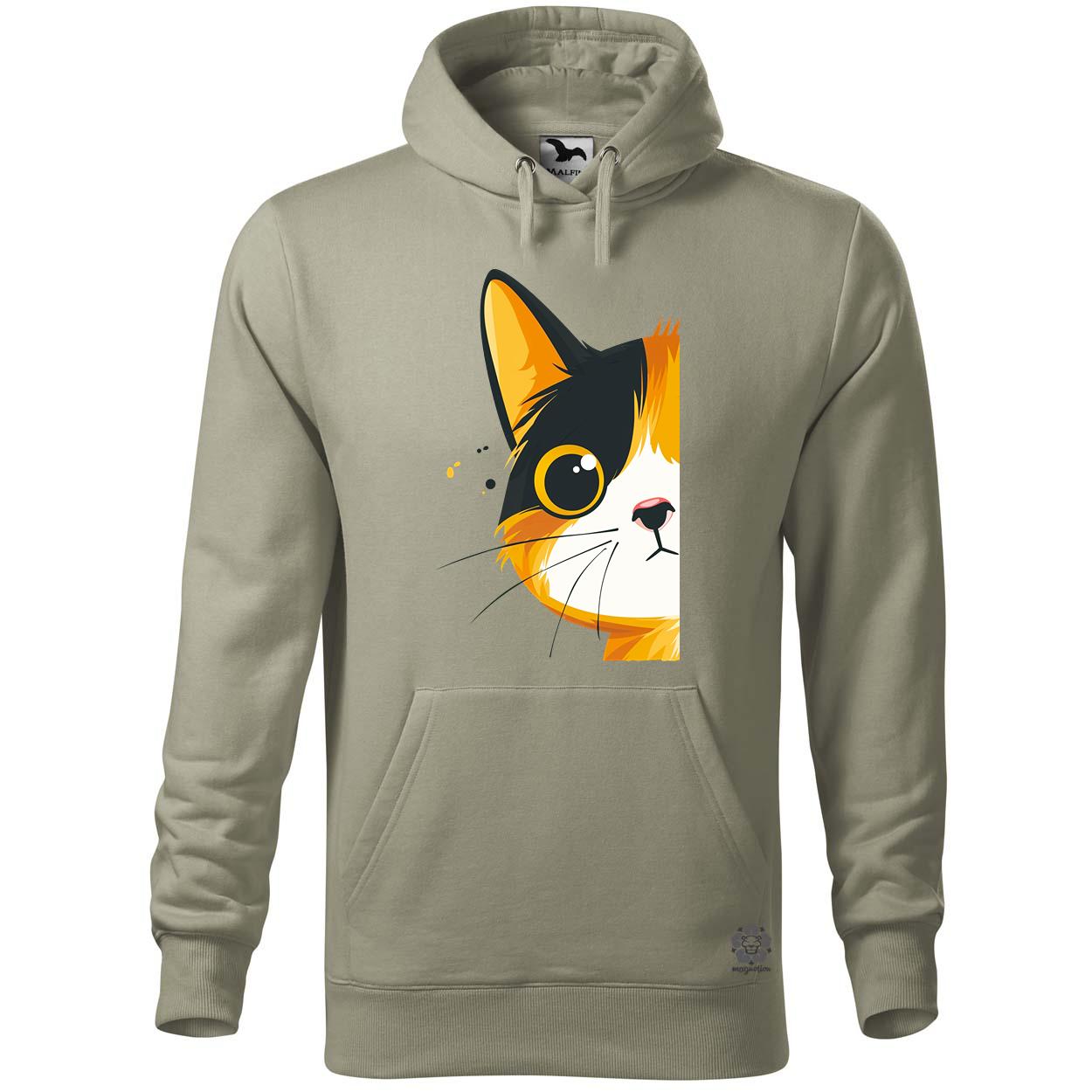 Macska kukucskál v4 egyedi  pulóver 