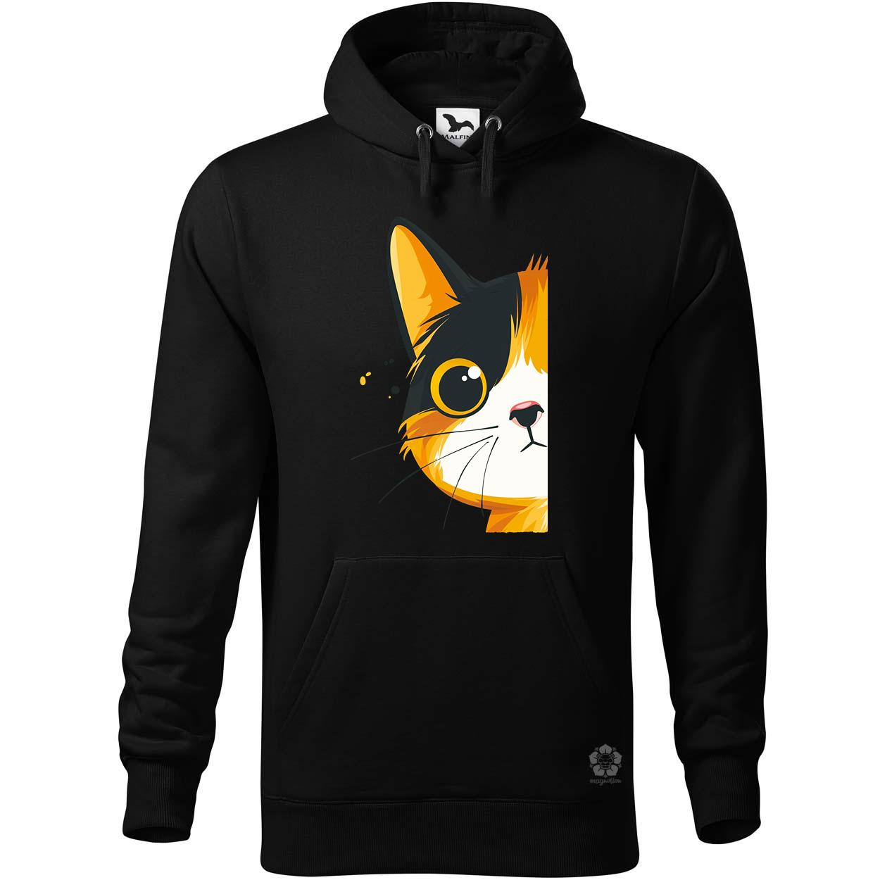 Macska kukucskál v4 egyedi  pulóver 