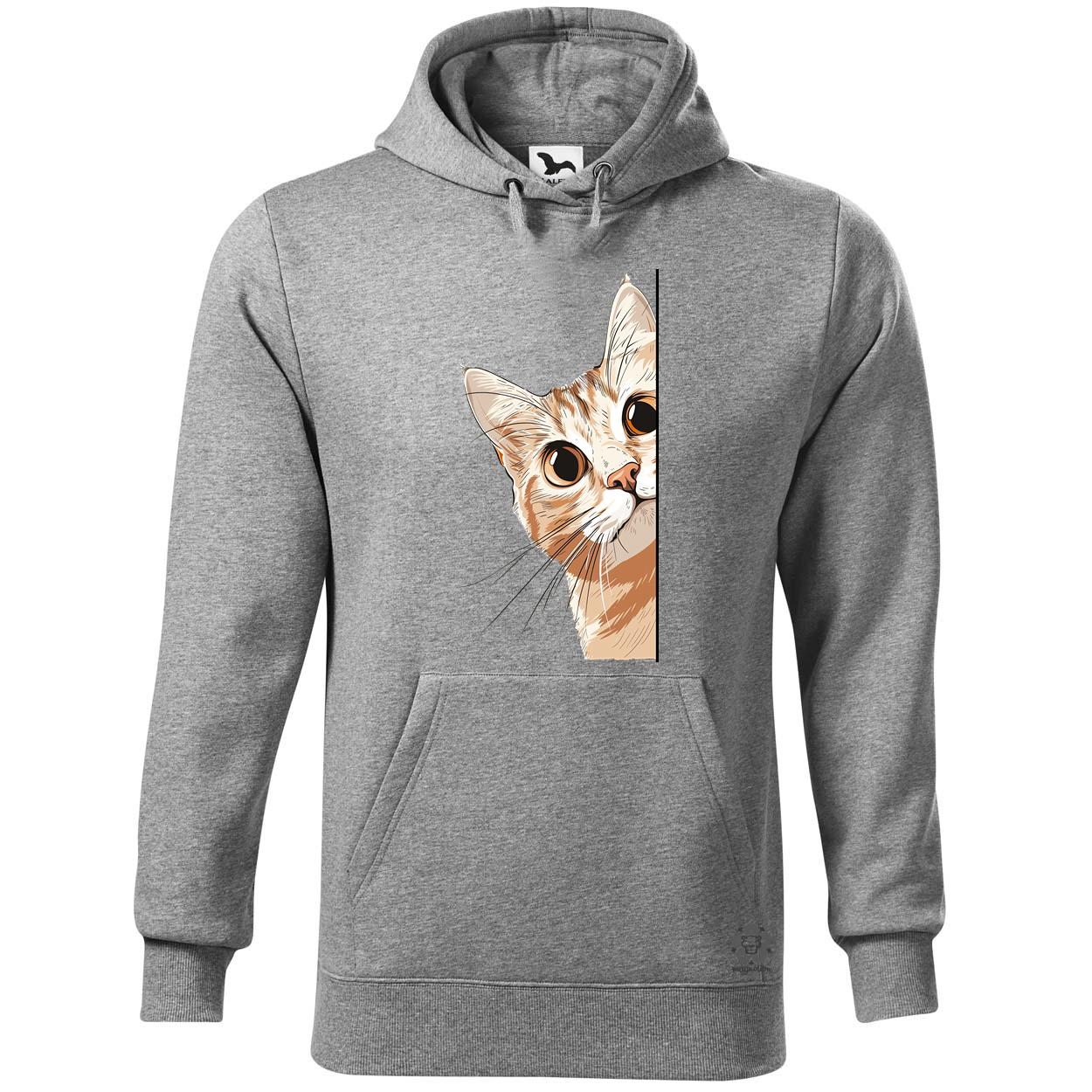 Macska kukucskál v7 egyedi  pulóver 