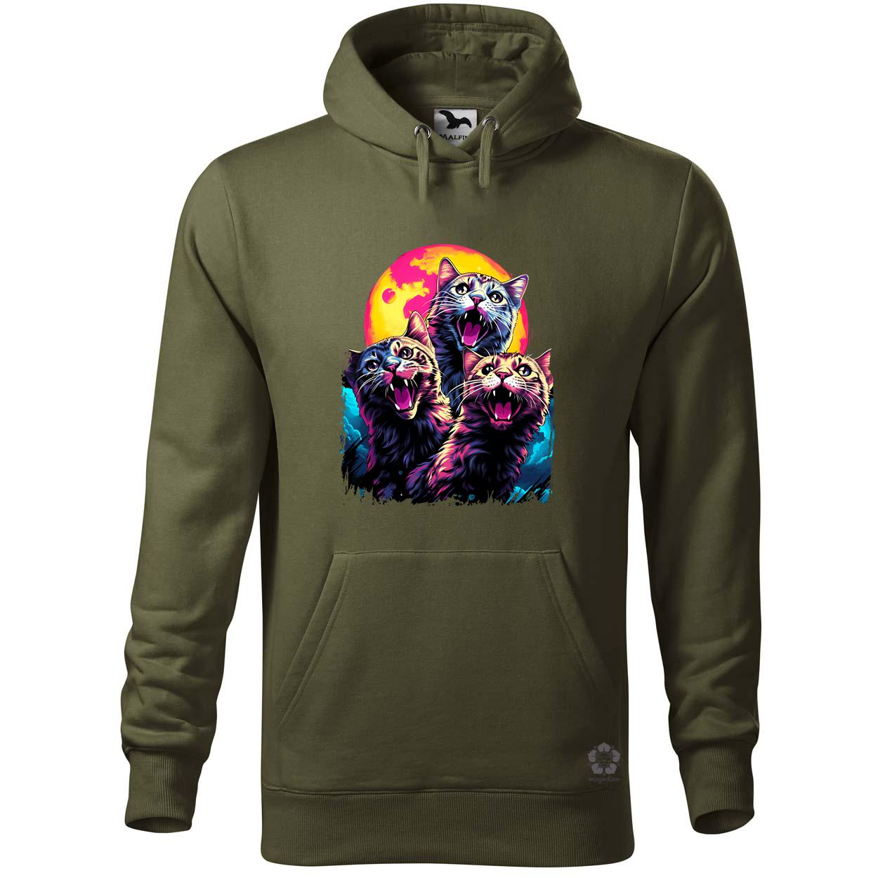 Neon nyávogás v4 egyedi  pulóver 