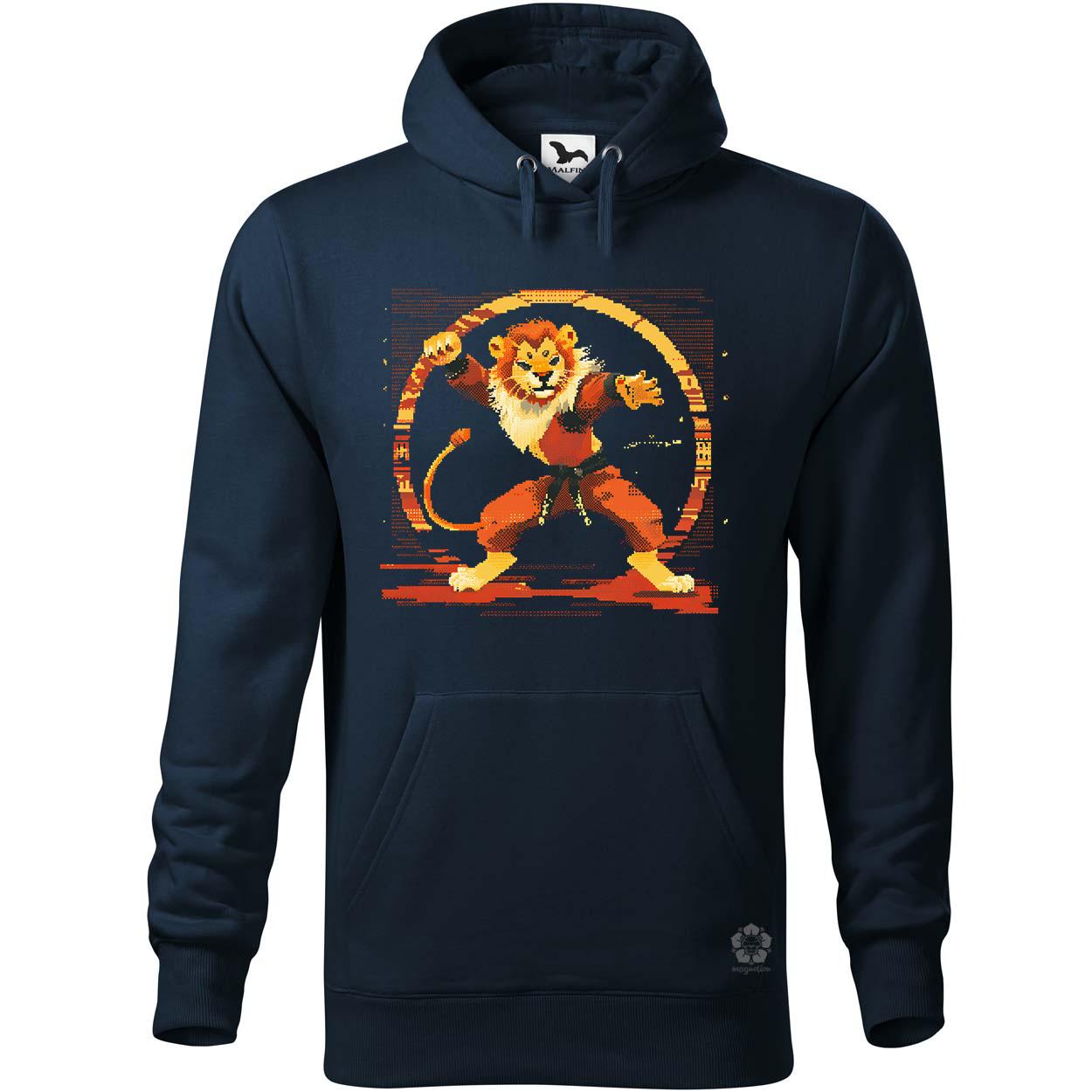 Pixelart kung fu oroszlán v2 egyedi  pulóver 