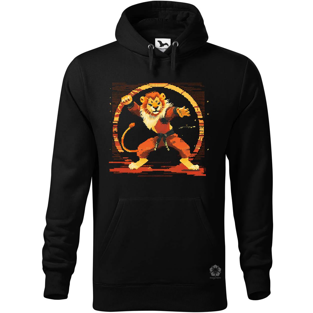 Pixelart kung fu oroszlán v2 egyedi  pulóver 