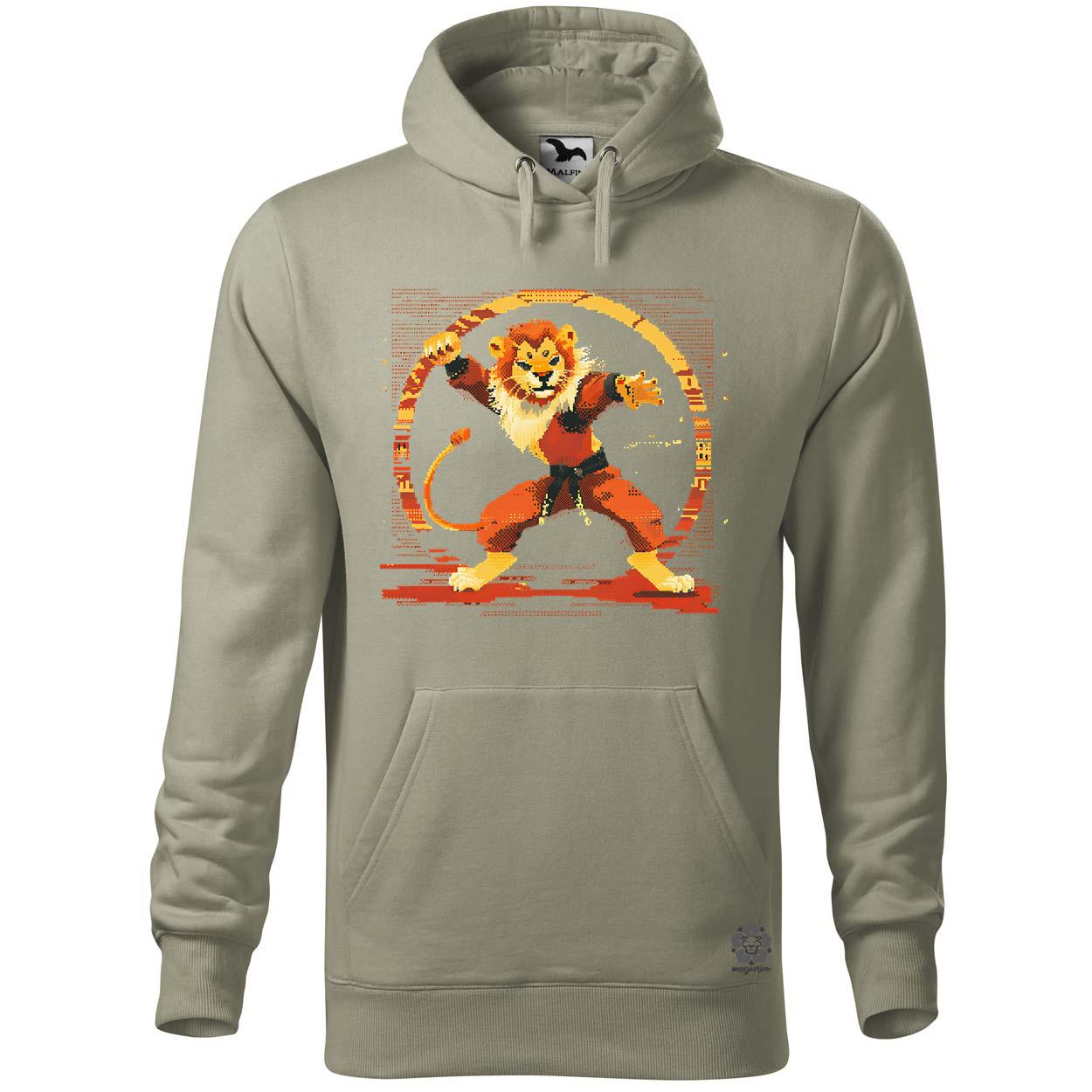 Pixelart kung fu oroszlán v2 egyedi  pulóver 