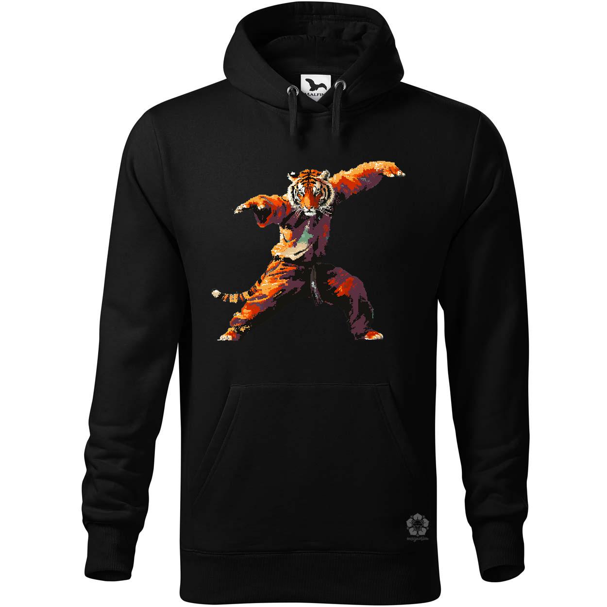 Pixelart kung fu tigris v3 egyedi  pulóver 