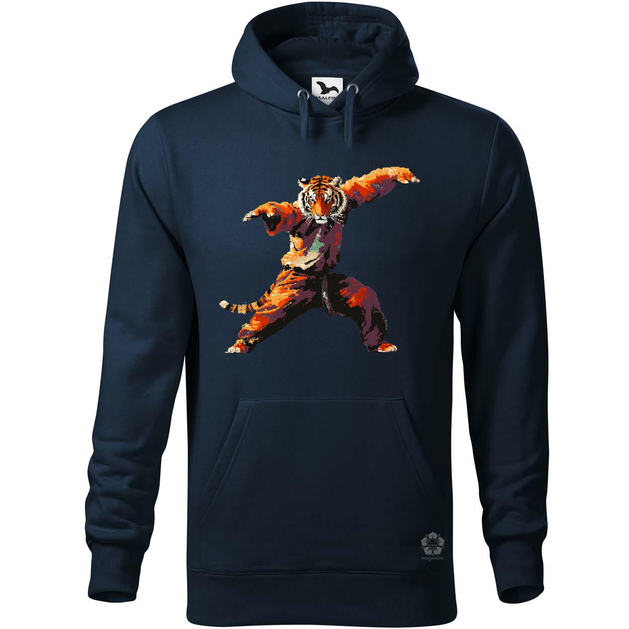 Pixelart kung fu tigris v3 egyedi  pulóver 