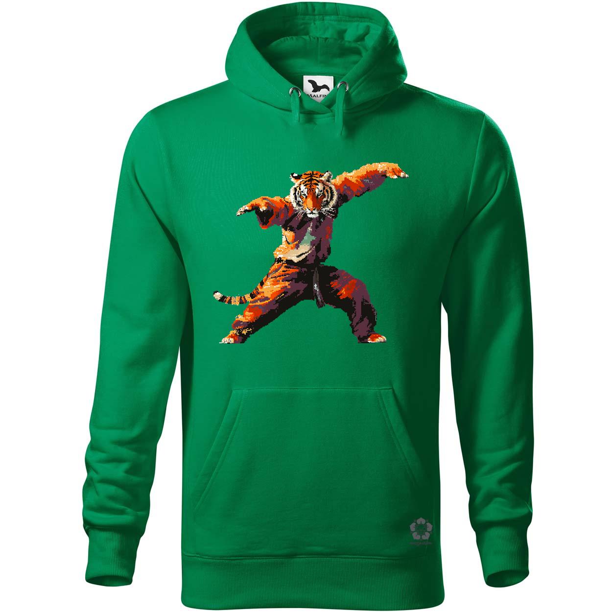 Pixelart kung fu tigris v3 egyedi  pulóver 