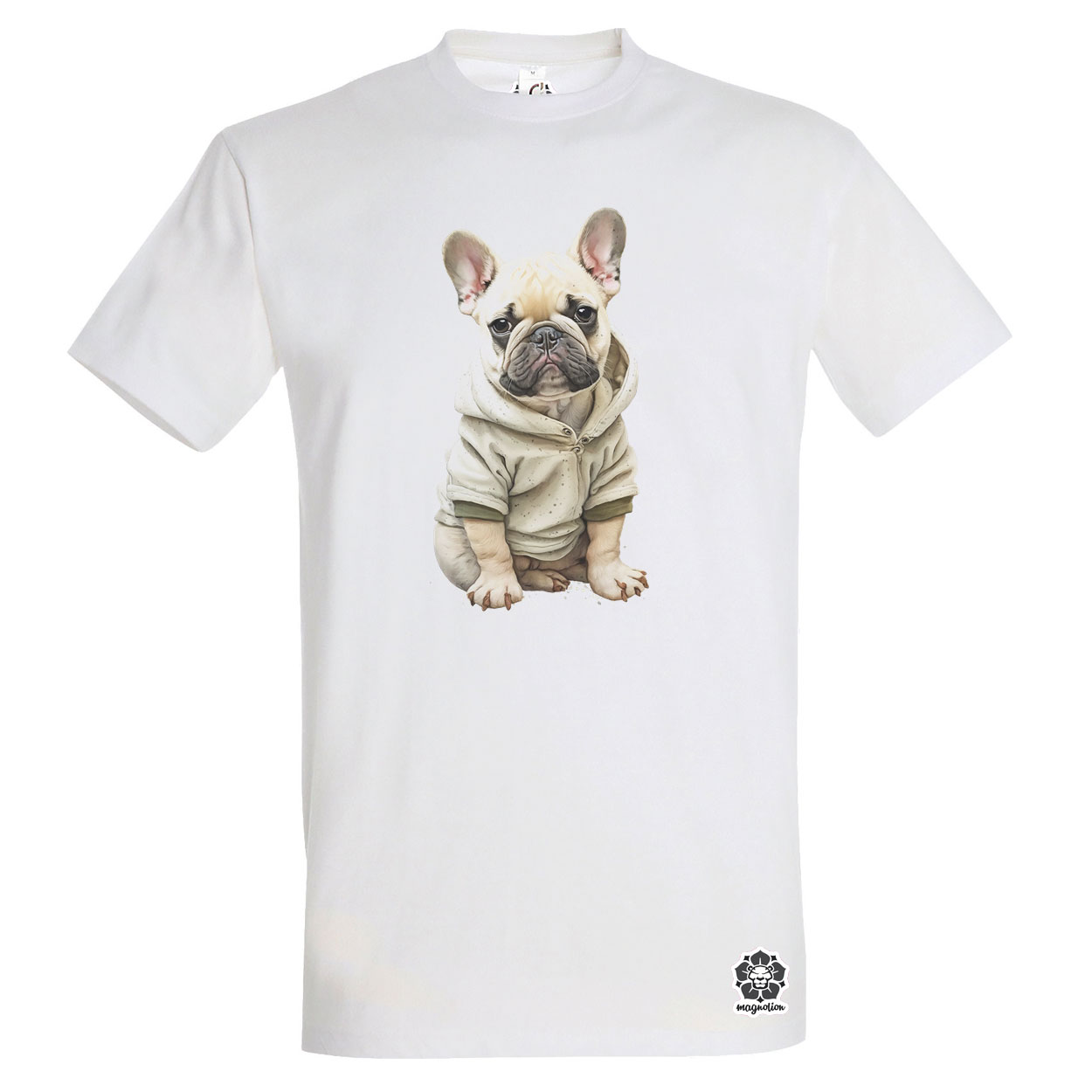 Francia bulldog kölyök v2 egyedi póló 