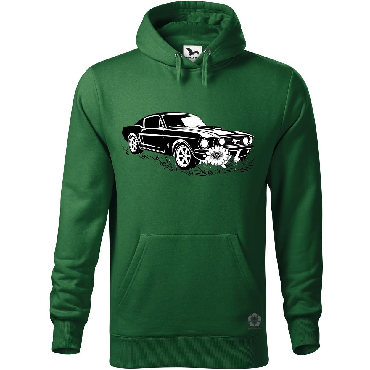 Mustang és virágok rajz v1 egyedi  pulóver 