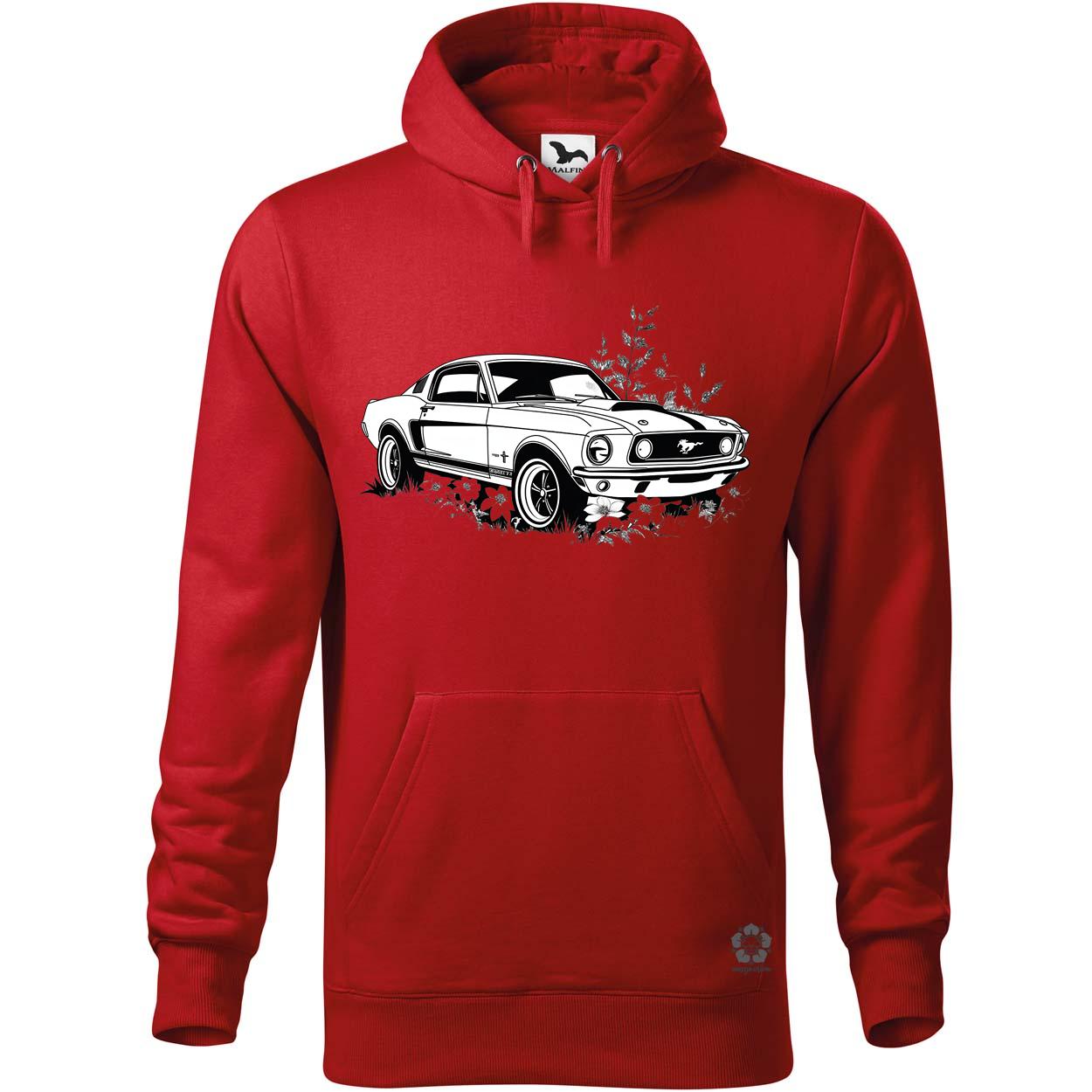 Mustang és virágok rajz v3 egyedi  pulóver 