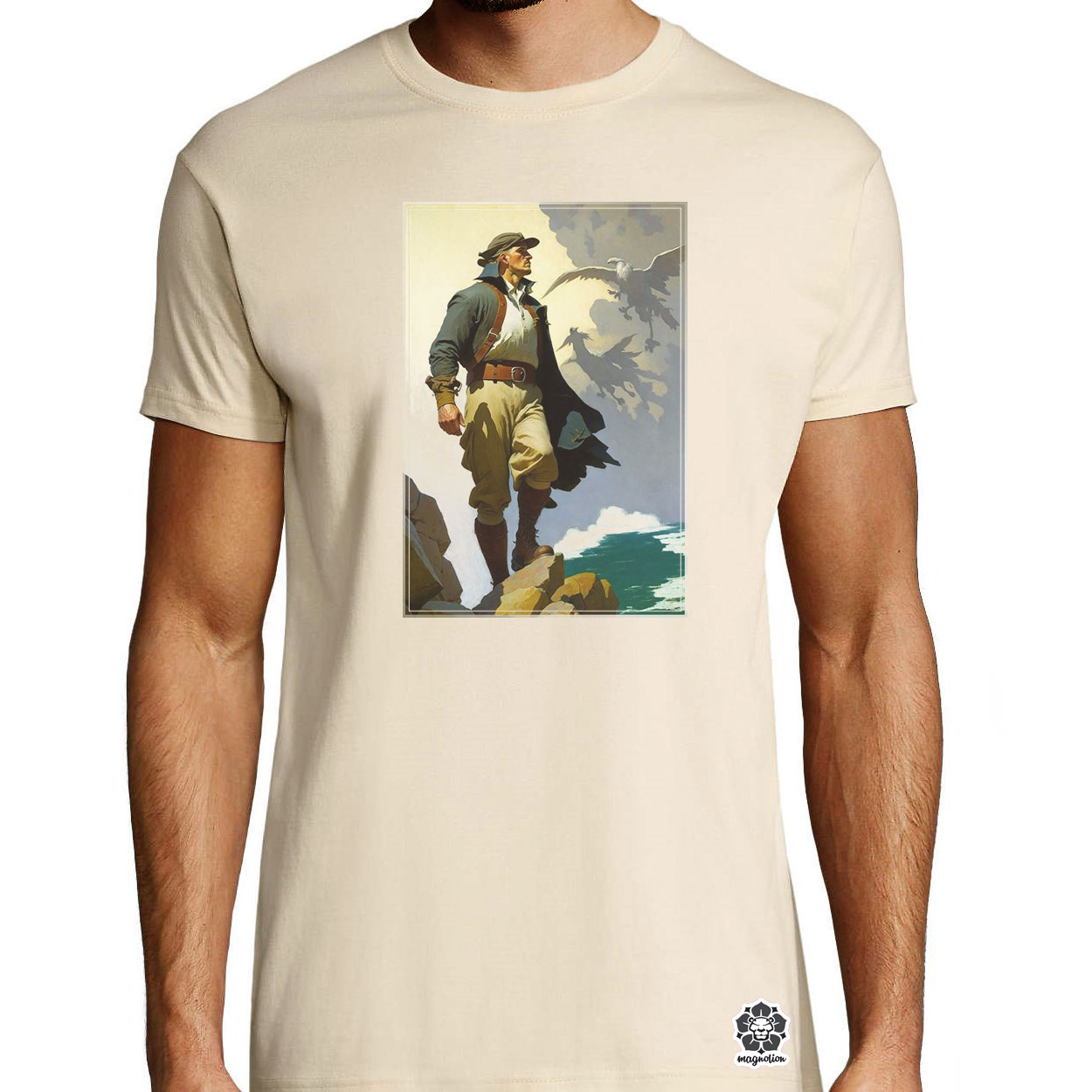 N. C. Wyeth festmény v7 egyedi póló 