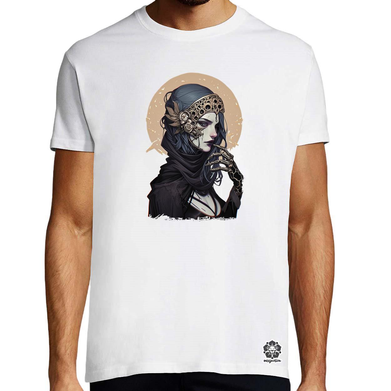 Dark cyberpunk portré v2 egyedi póló 