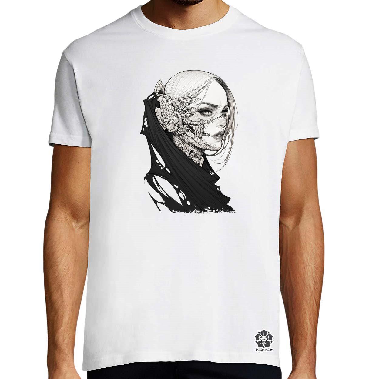Dark cyberpunk portré v4 egyedi póló 