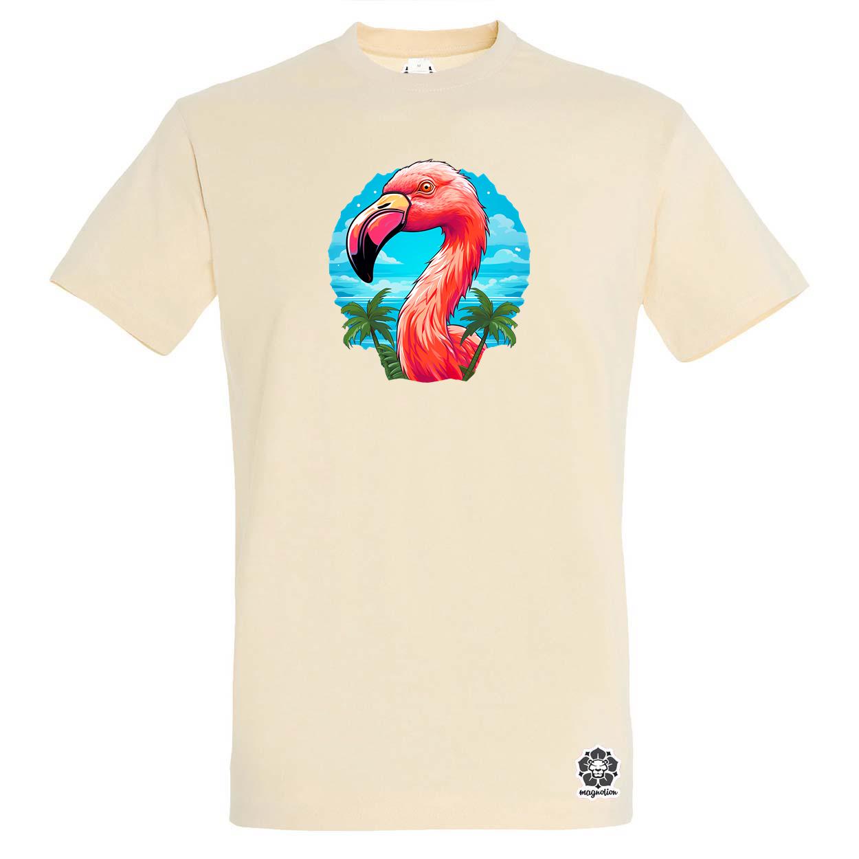 Flamingó nyaral v1 egyedi póló 