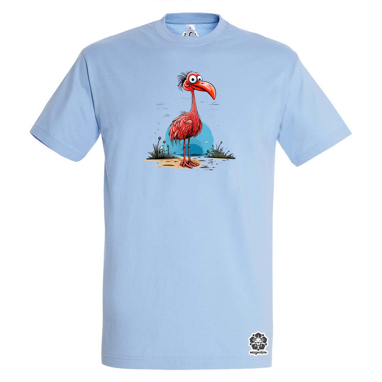 Flamingó nyaral v3 egyedi póló 