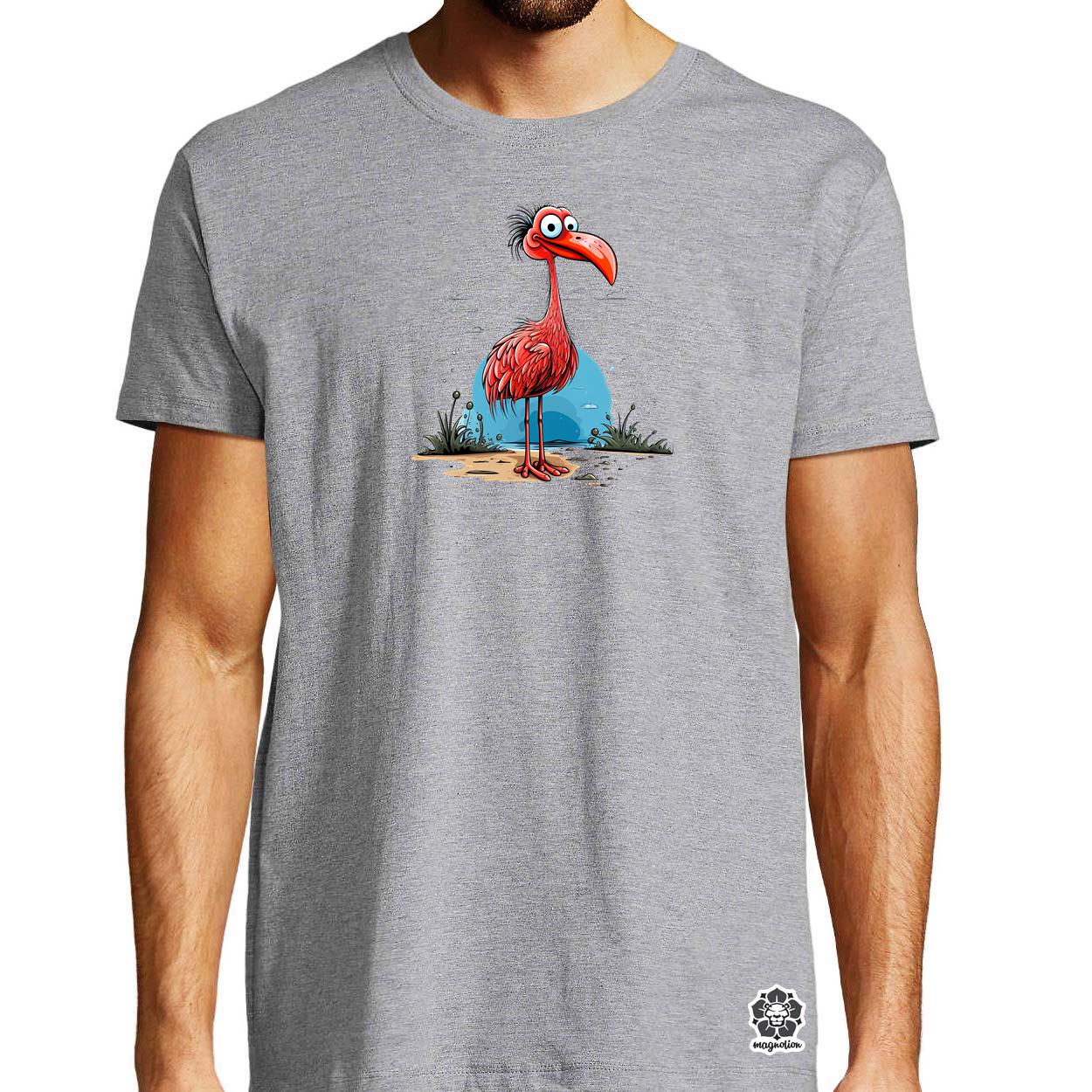 Flamingó nyaral v3 egyedi póló 