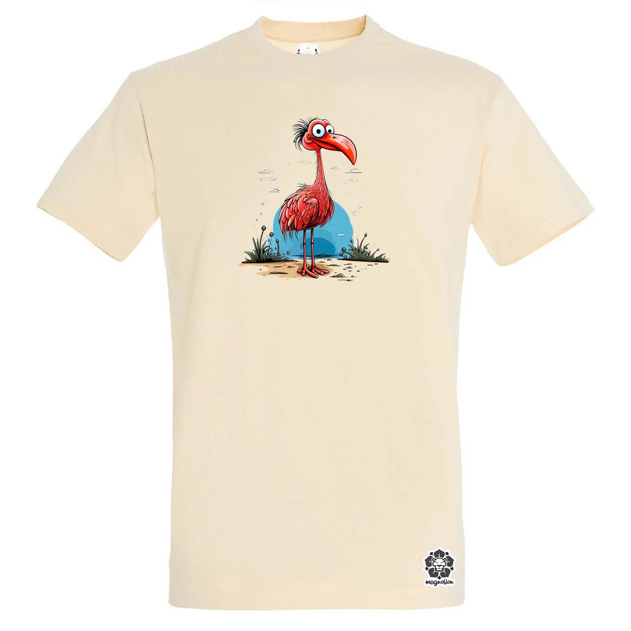 Flamingó nyaral v3 egyedi póló 