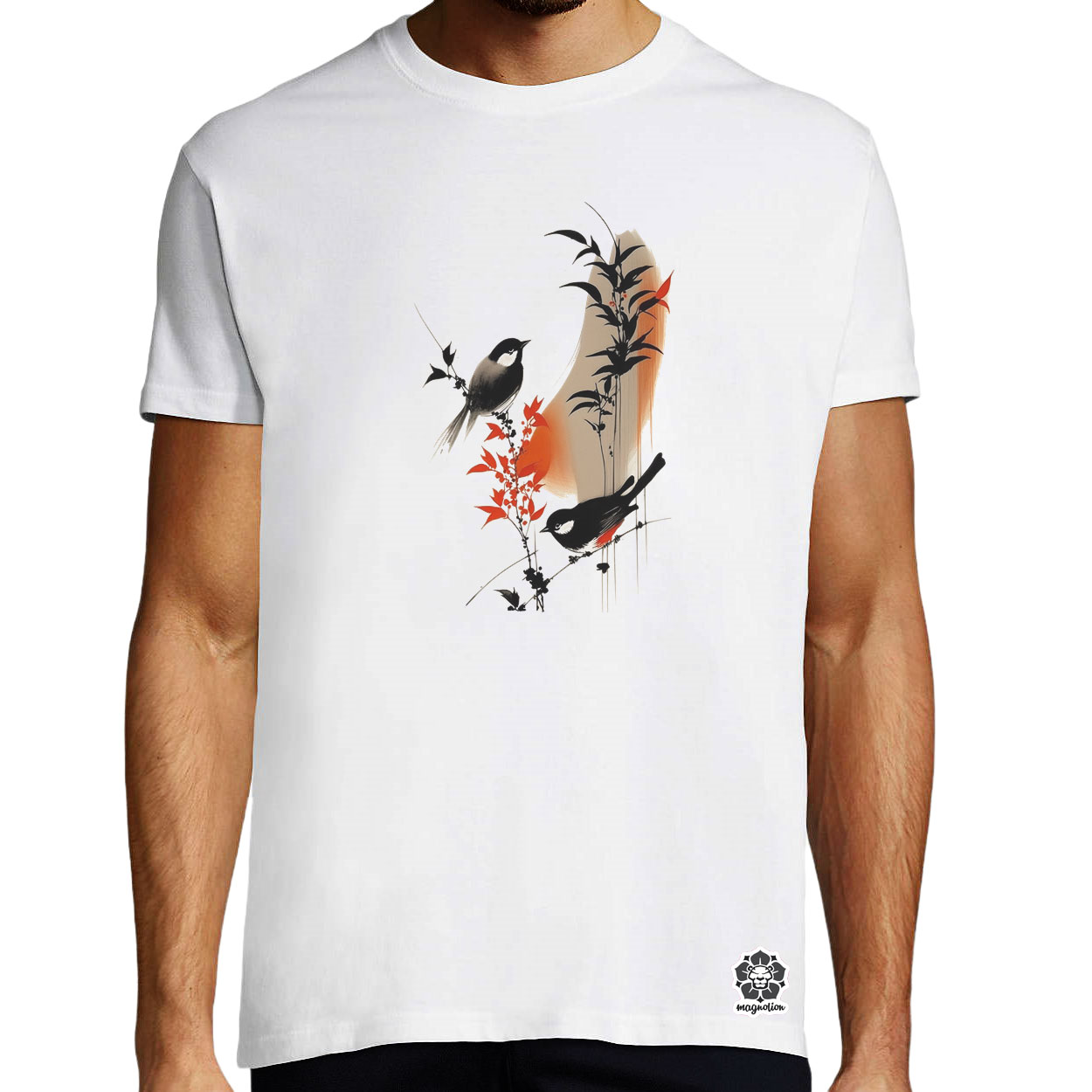 Qi Baishi természet fanart v3 egyedi póló 