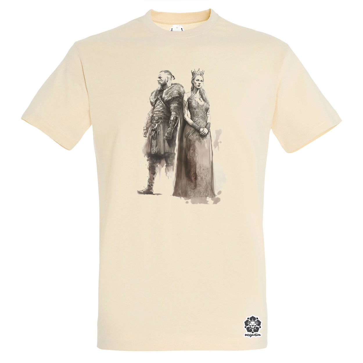 Ragnar és Lagertha v1 egyedi póló 