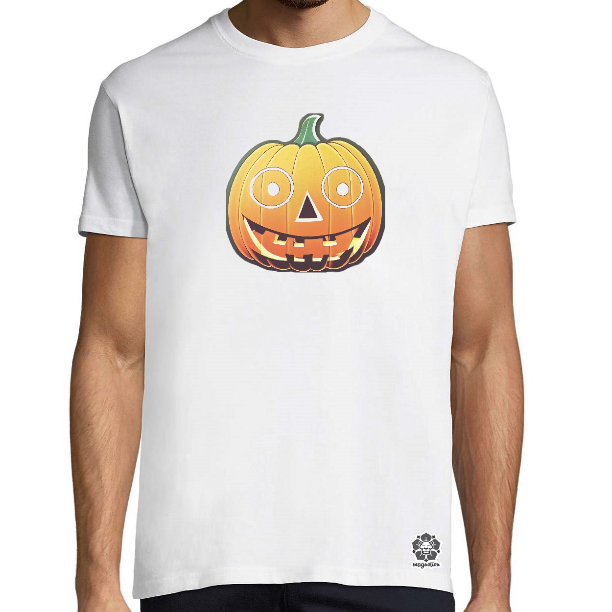 Halloween sütőtök matrica v2 egyedi póló 