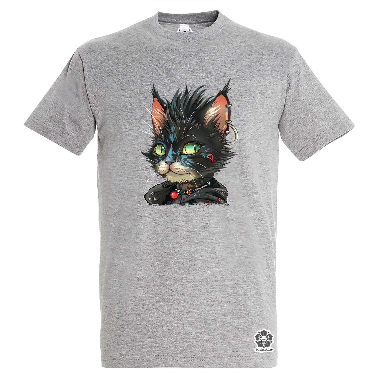 Punk cica v5 egyedi póló 