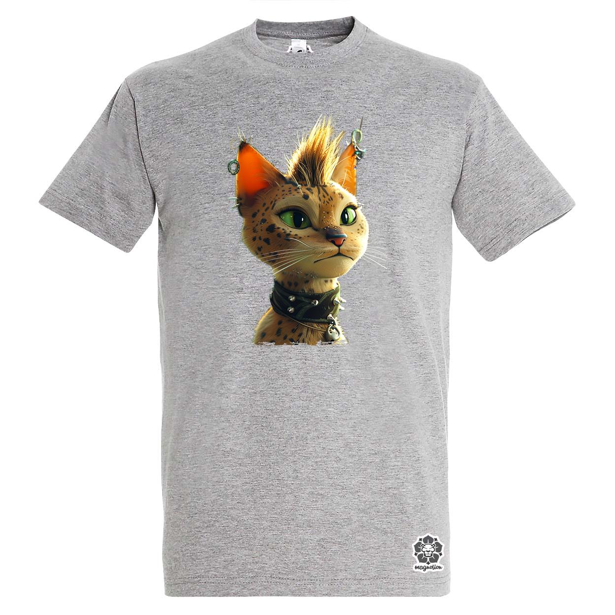 Punk cica v7 egyedi póló 