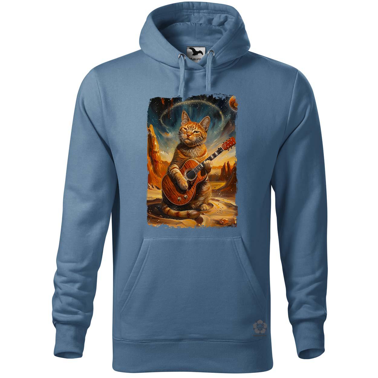 Cica gitározik v5 egyedi  pulóver 